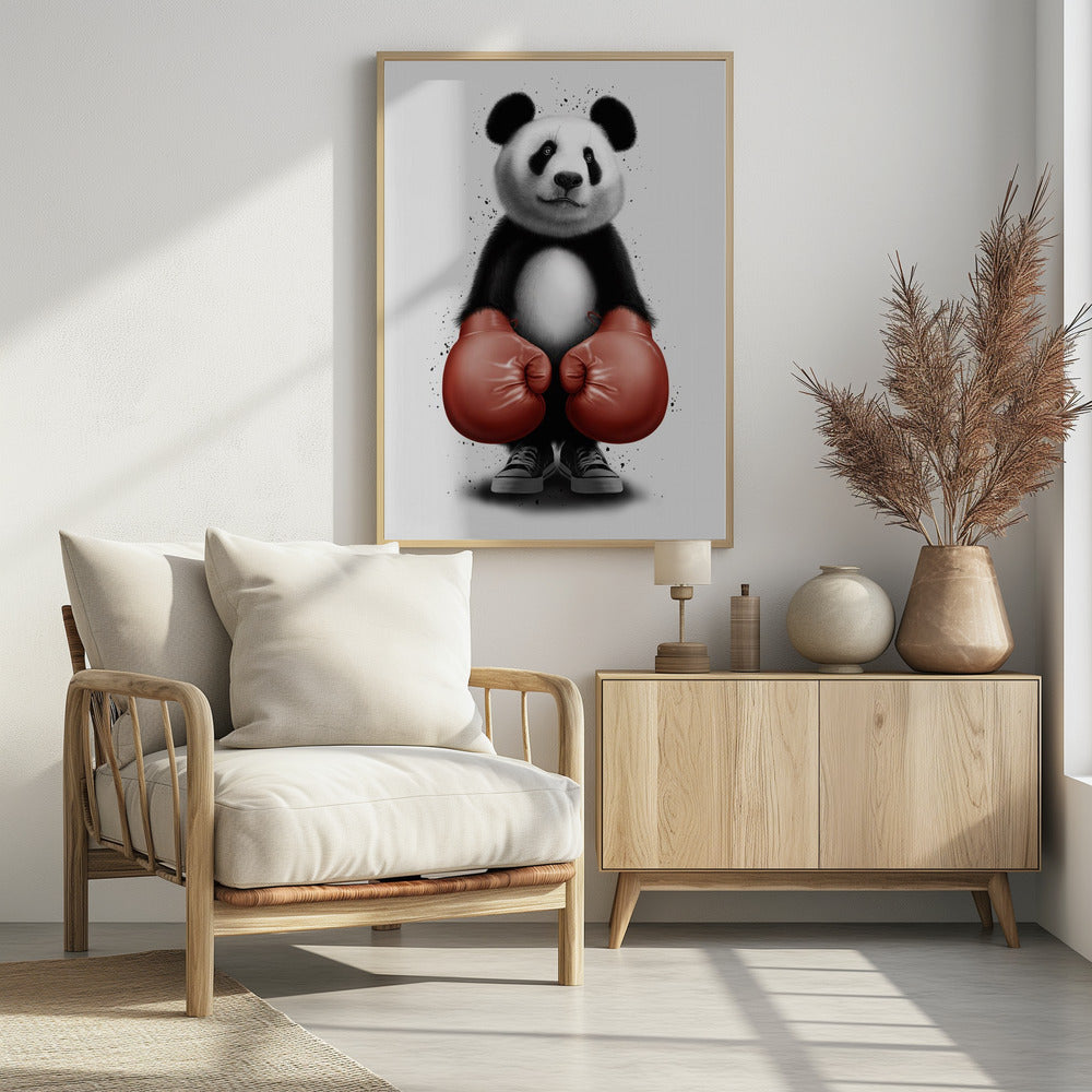 PANDA BOXER - Poster / Art Print - interiör
