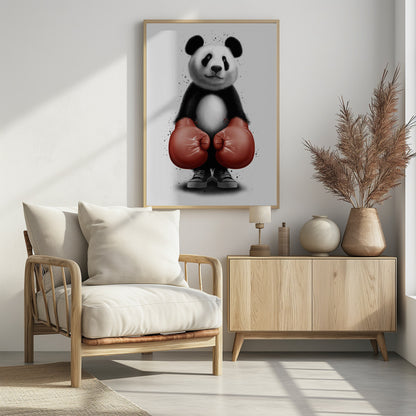 PANDA BOXER - Poster / Art Print - interiör