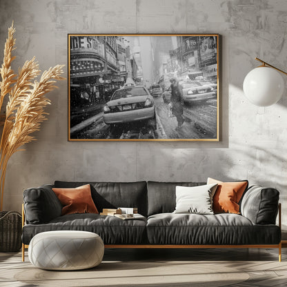 New York in Blizzard - Poster / Art Print - interiör