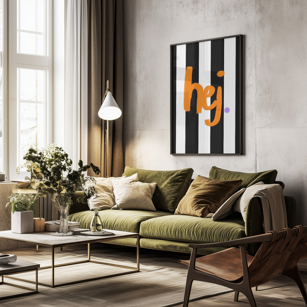 Hej - Poster / Art Print - interiör