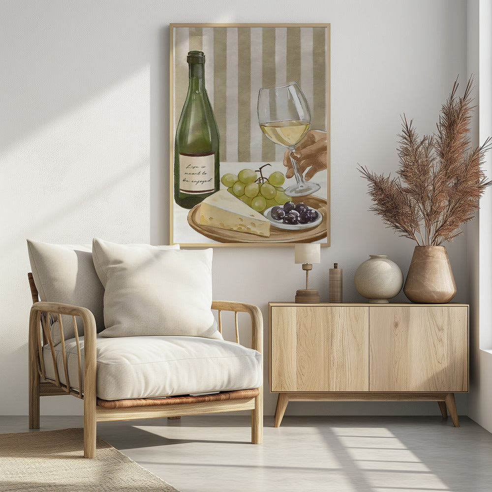 Life is meant to be enjoyed - Poster / Art Print - interiör