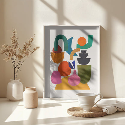 Happily Stacked - Poster / Art Print - interiör