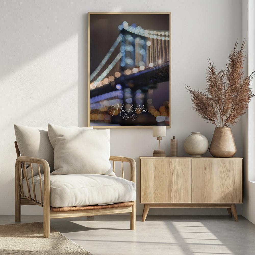 Manhattan Bridge - Poster / Art Print - interiör