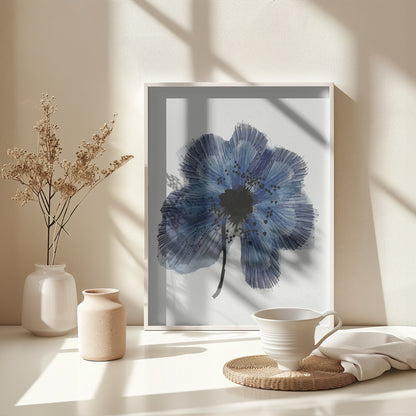 Blue Flower 2 - Poster / Art Print - interiör
