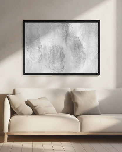 Monochrome Marble Texture - Poster / Art Print - interiör