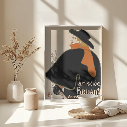 Aristide Bruant In His Cabaret (1893) - Poster / Art Print - interiör