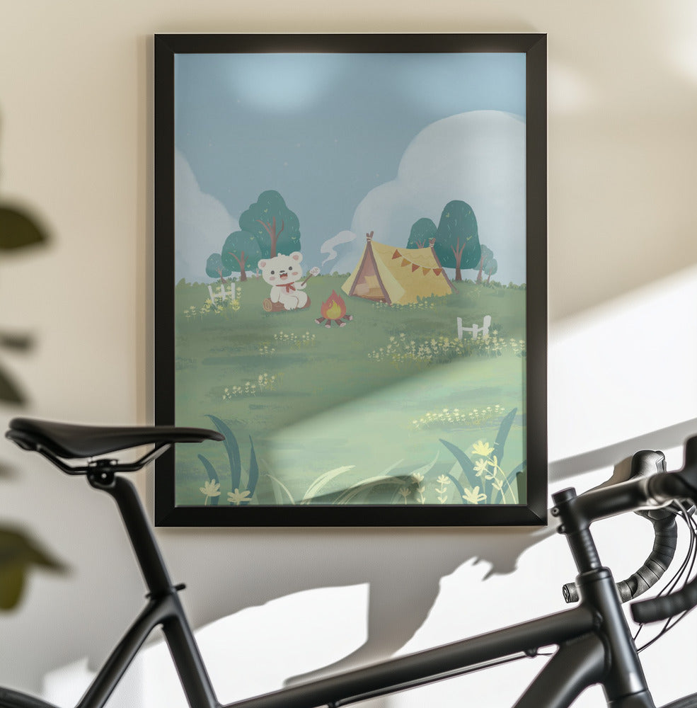 Bear's Picnic Day Out - Poster / Art Print - interiör
