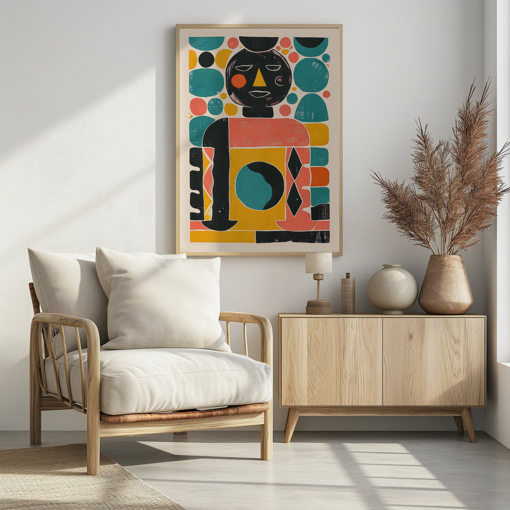 Geometric Harmony - Poster / Art Print - interiör