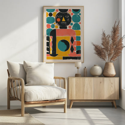 Geometric Harmony - Poster / Art Print - interiör