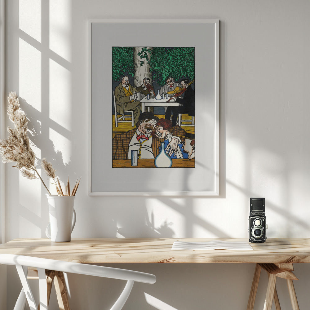 At the Heuriger - Poster / Art Print - interiör