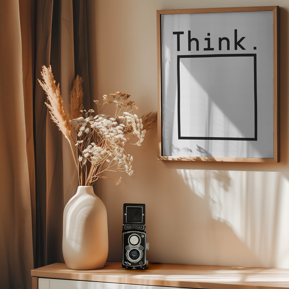 Think - Poster / Art Print - interiör