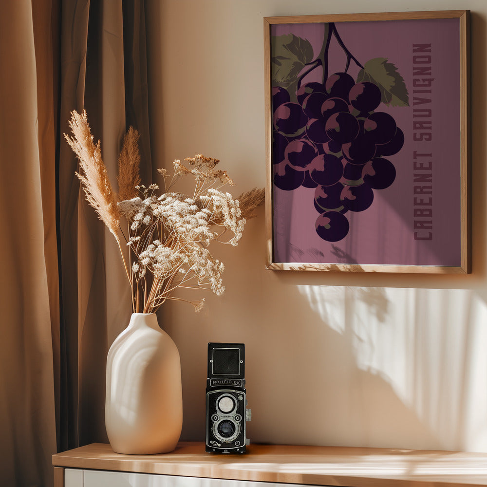 Cabernet Sauvignon - Poster / Art Print - interiör