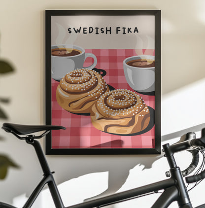 Swedish Fika - Poster / Art Print - interiör