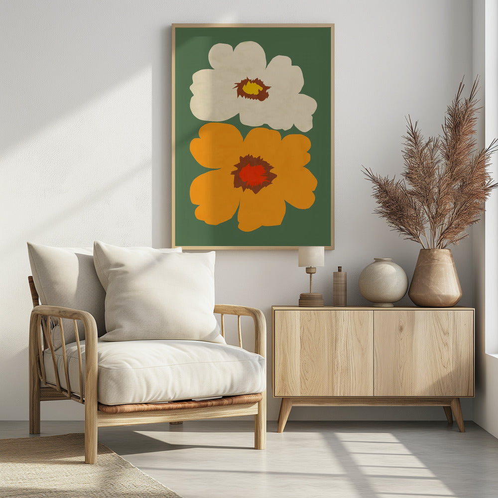 Flower Power 1 - Poster / Art Print - interiör