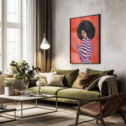 Bold Stripes - Poster / Art Print - interiör