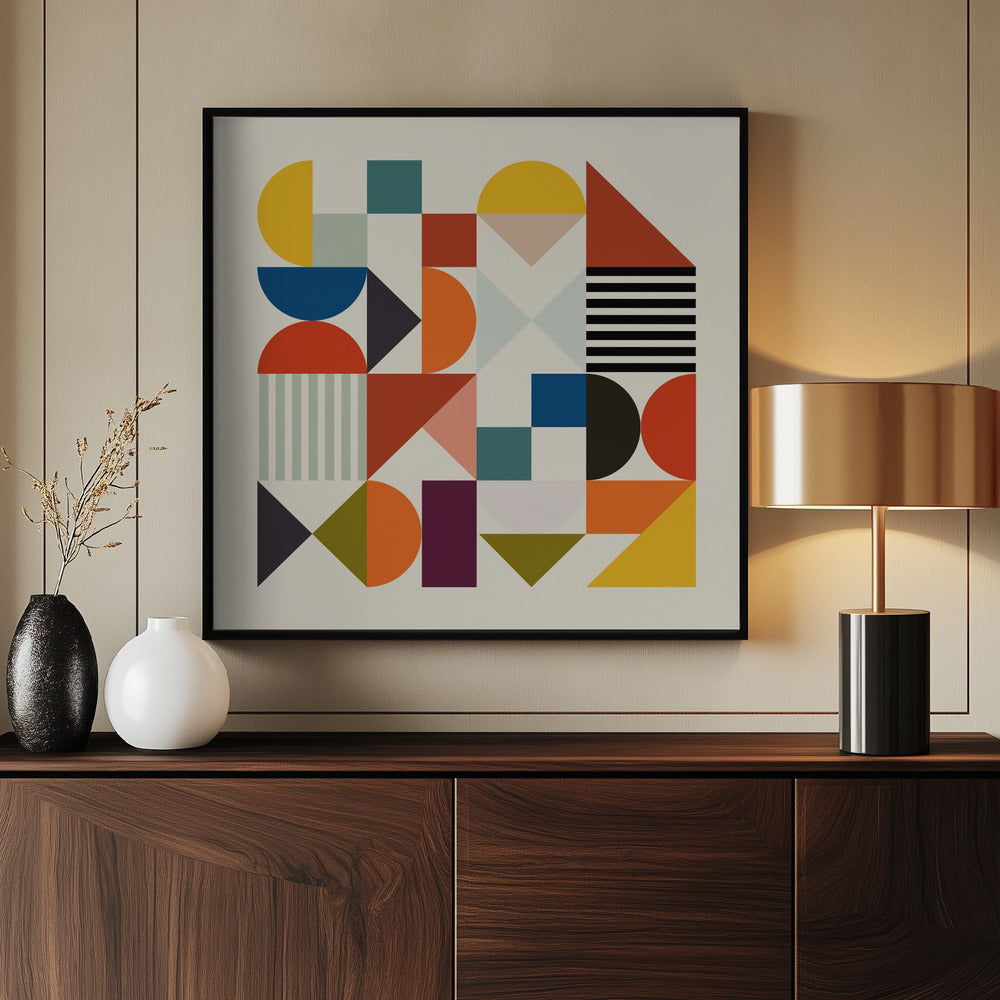 Shapes Minimal - Poster / Art Print - interiör
