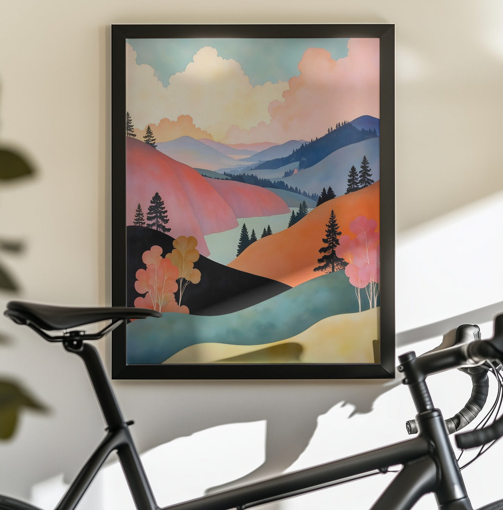Romance of the Hills Art Print - Poster / Art Print - interiör