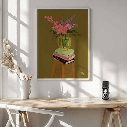 Floral Vase - Poster / Art Print - interiör