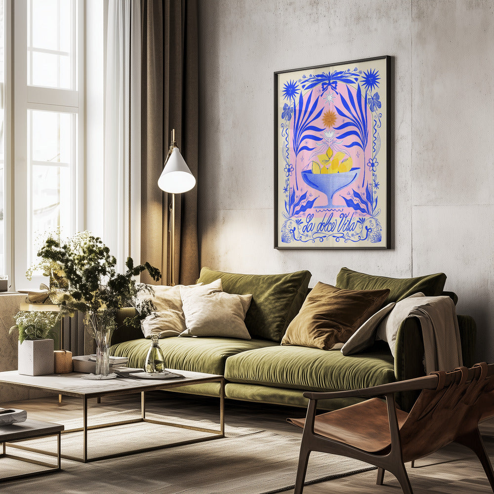 La Dolce Vita A1 - Poster / Art Print - interiör