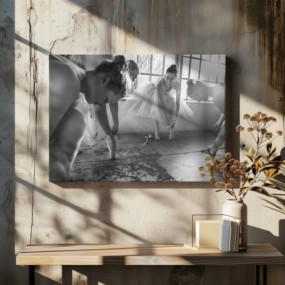 Ballet dancers preparation... - Poster / Art Print - interiör