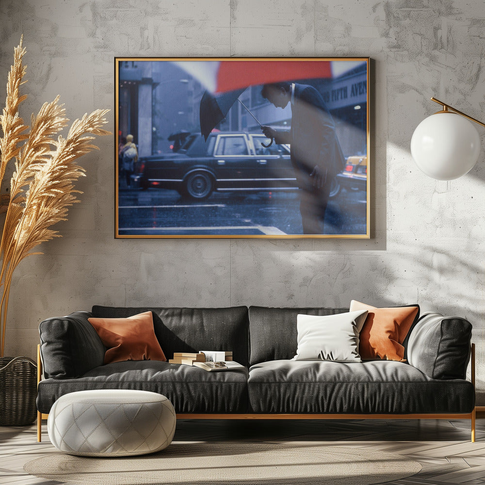 A bow to the rain (from the series New York Blues) - Poster / Art Print - interiör