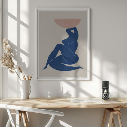 Vase and Woman - Poster / Art Print - interiör
