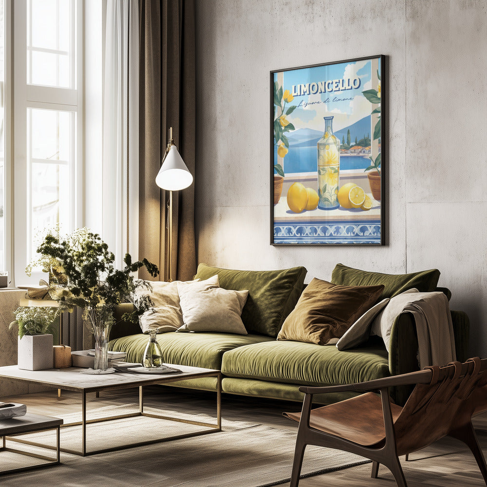 Limoncello Limone - Poster / Art Print - interiör