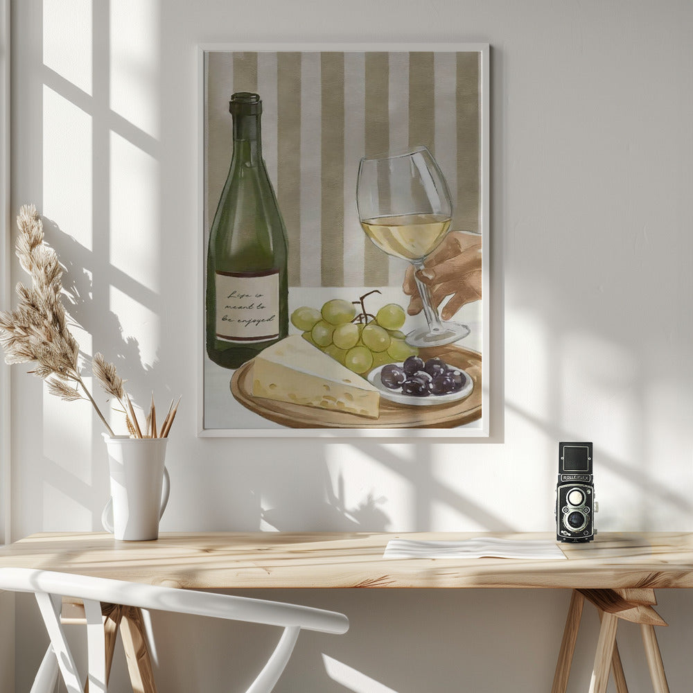Life is meant to be enjoyed - Poster / Art Print - interiör