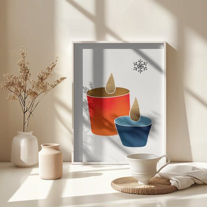 Christmas Candles - Poster / Art Print - interiör
