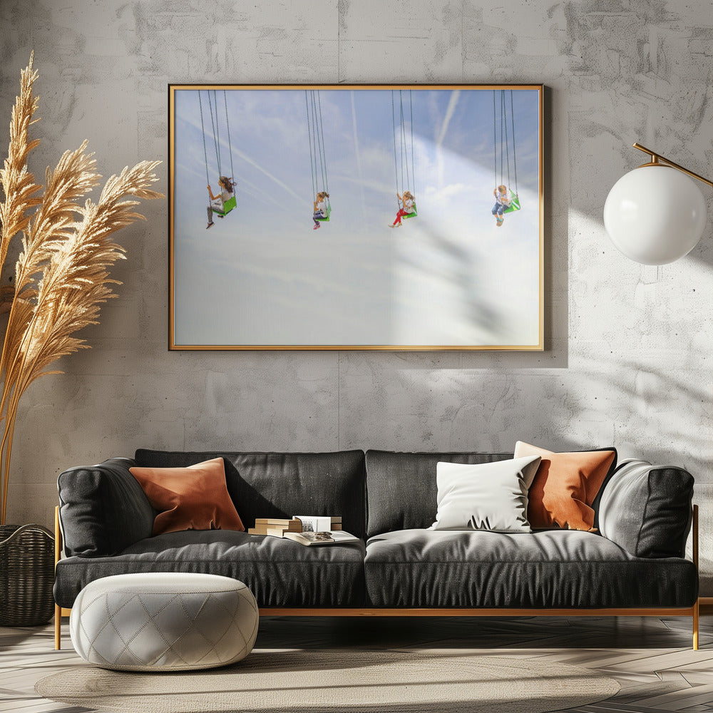 Heads in the clouds! - Poster / Art Print - interiör