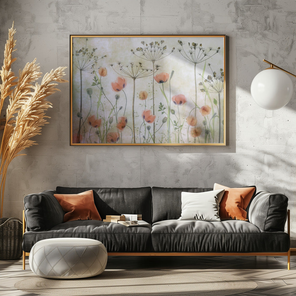 Poppy Meadow - Poster / Art Print - interiör