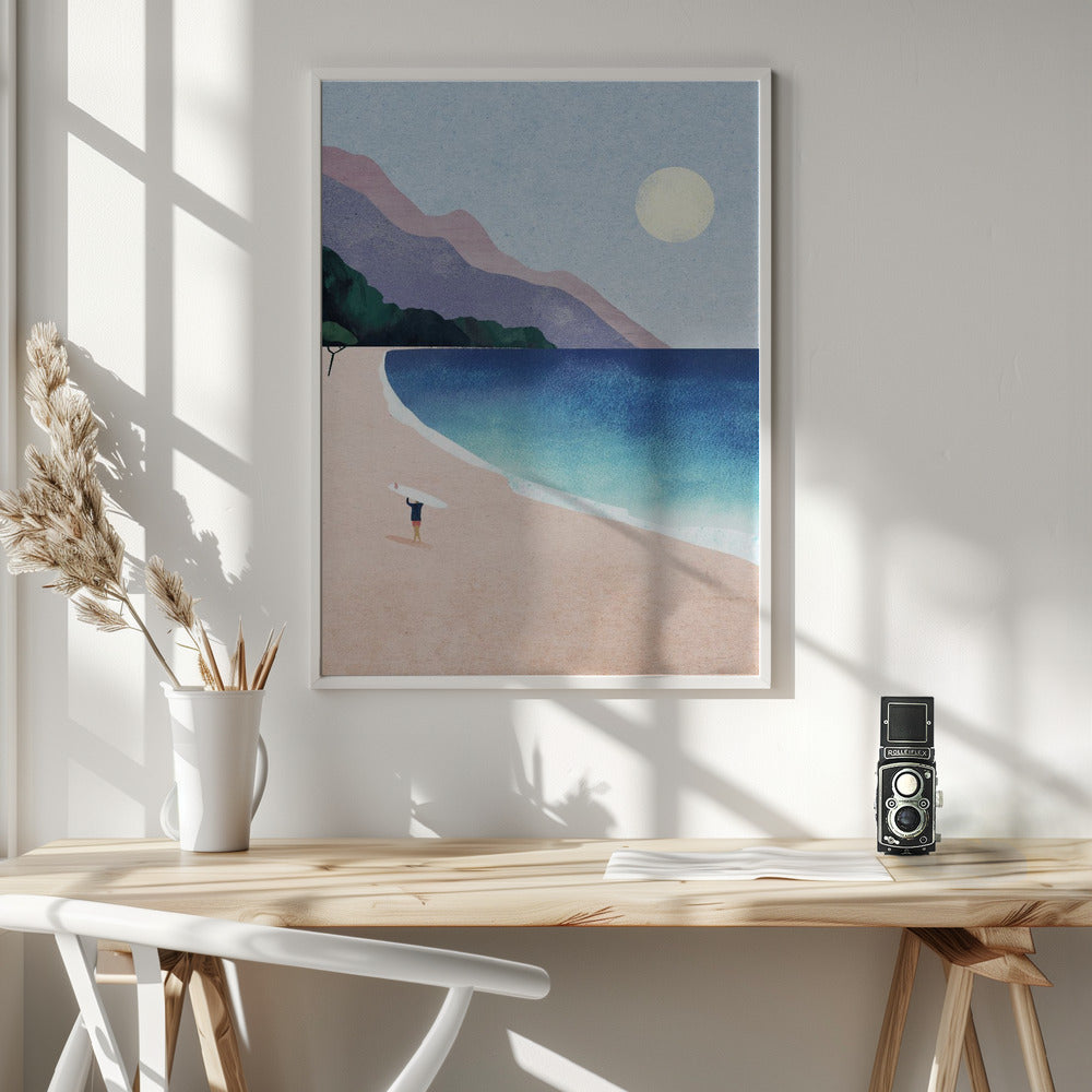 Surf Beach - Poster / Art Print - interiör