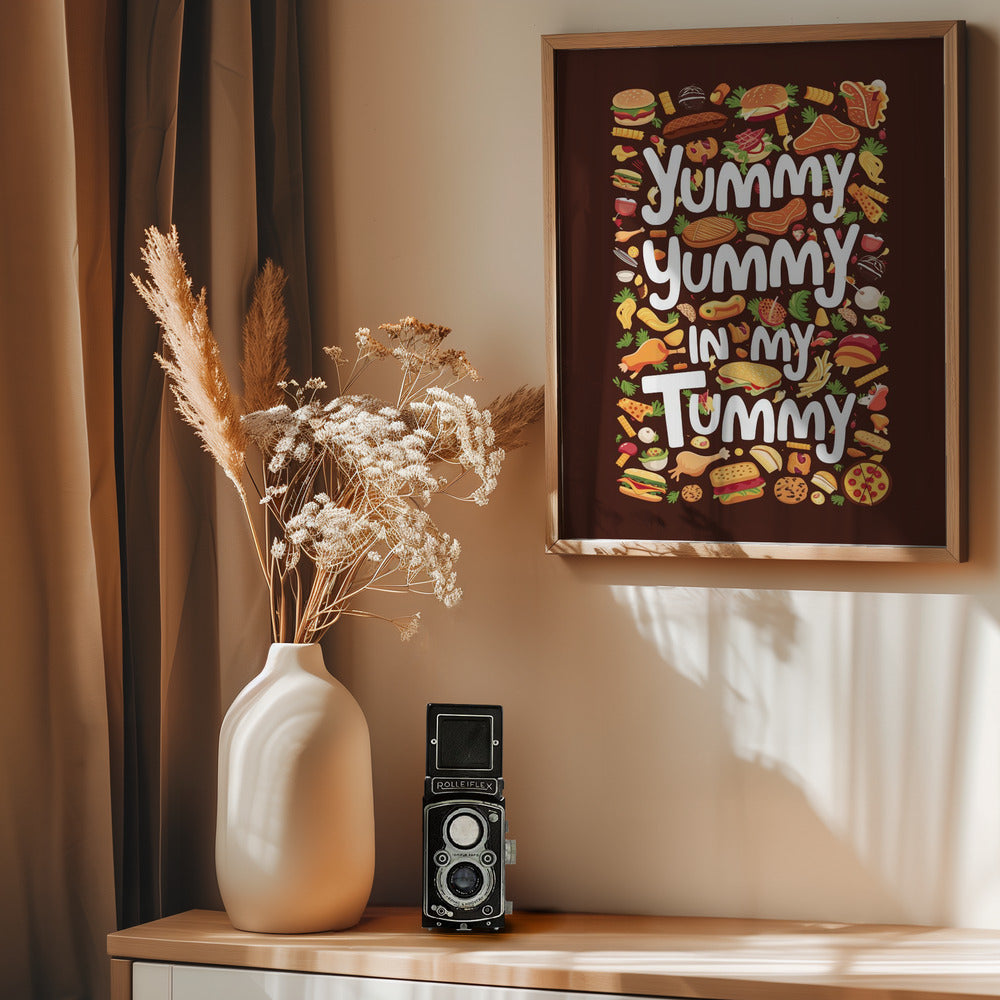 Yummy Yummy In My Tummy - Poster / Art Print - interiör
