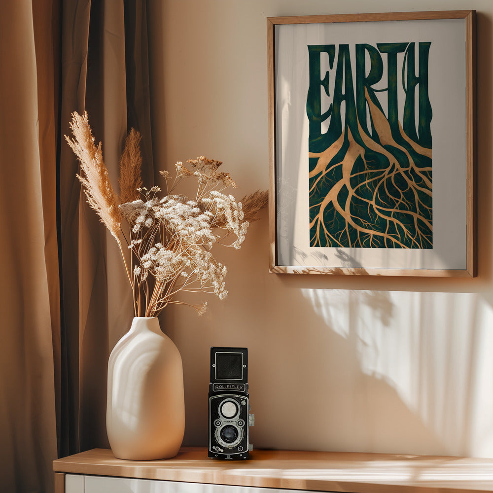 Earth - Poster / Art Print - interiör