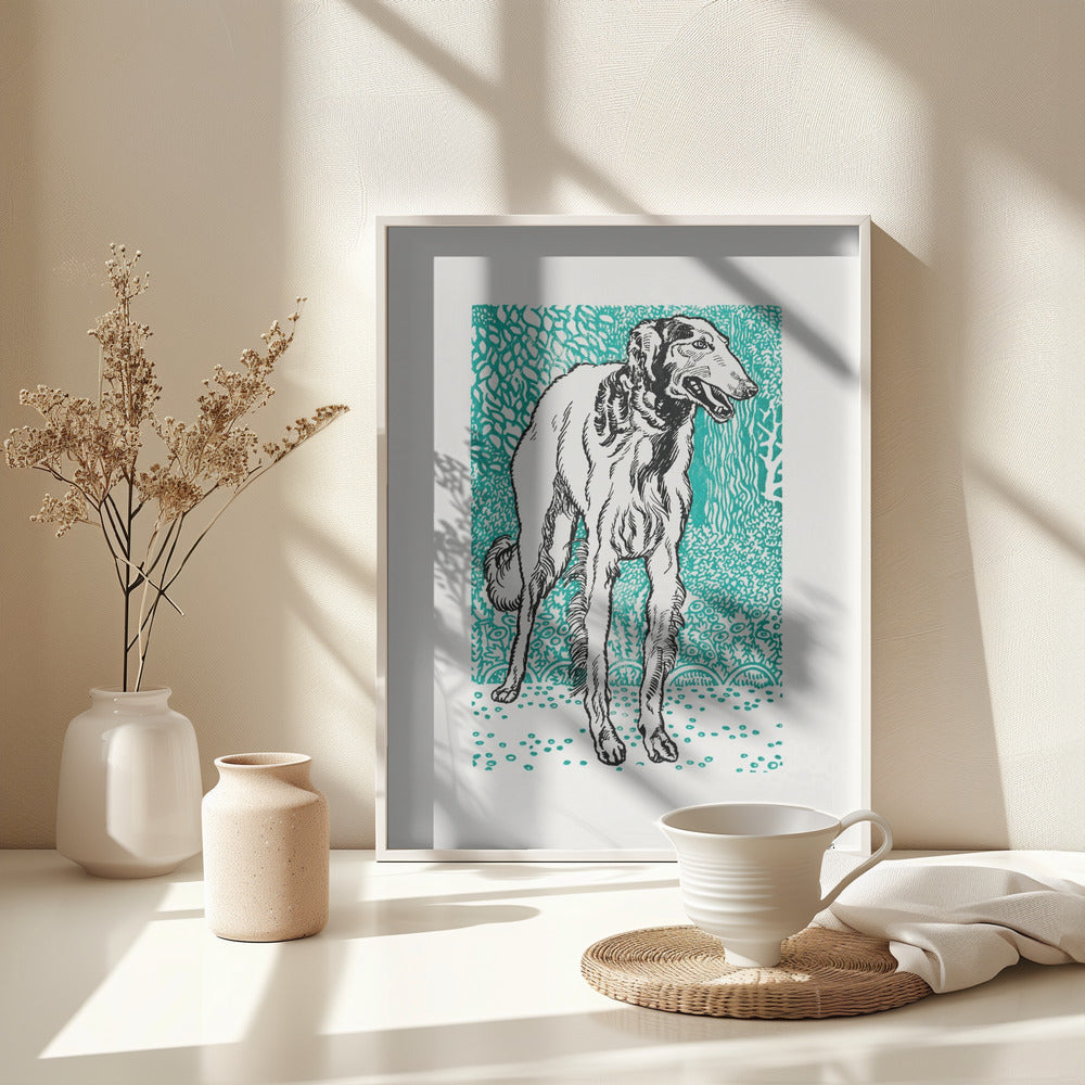 Greyhound - Poster / Art Print - interiör