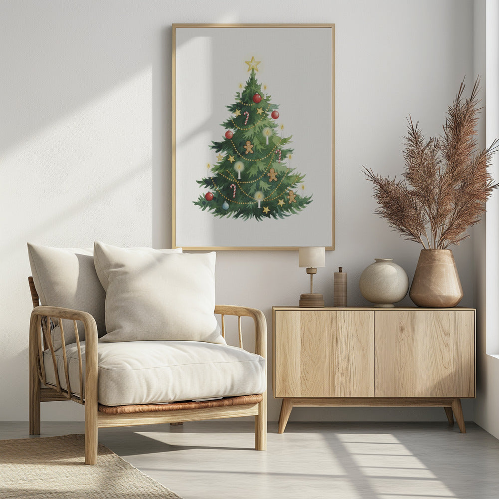 My Little Christmas Tree - Poster / Art Print - interiör