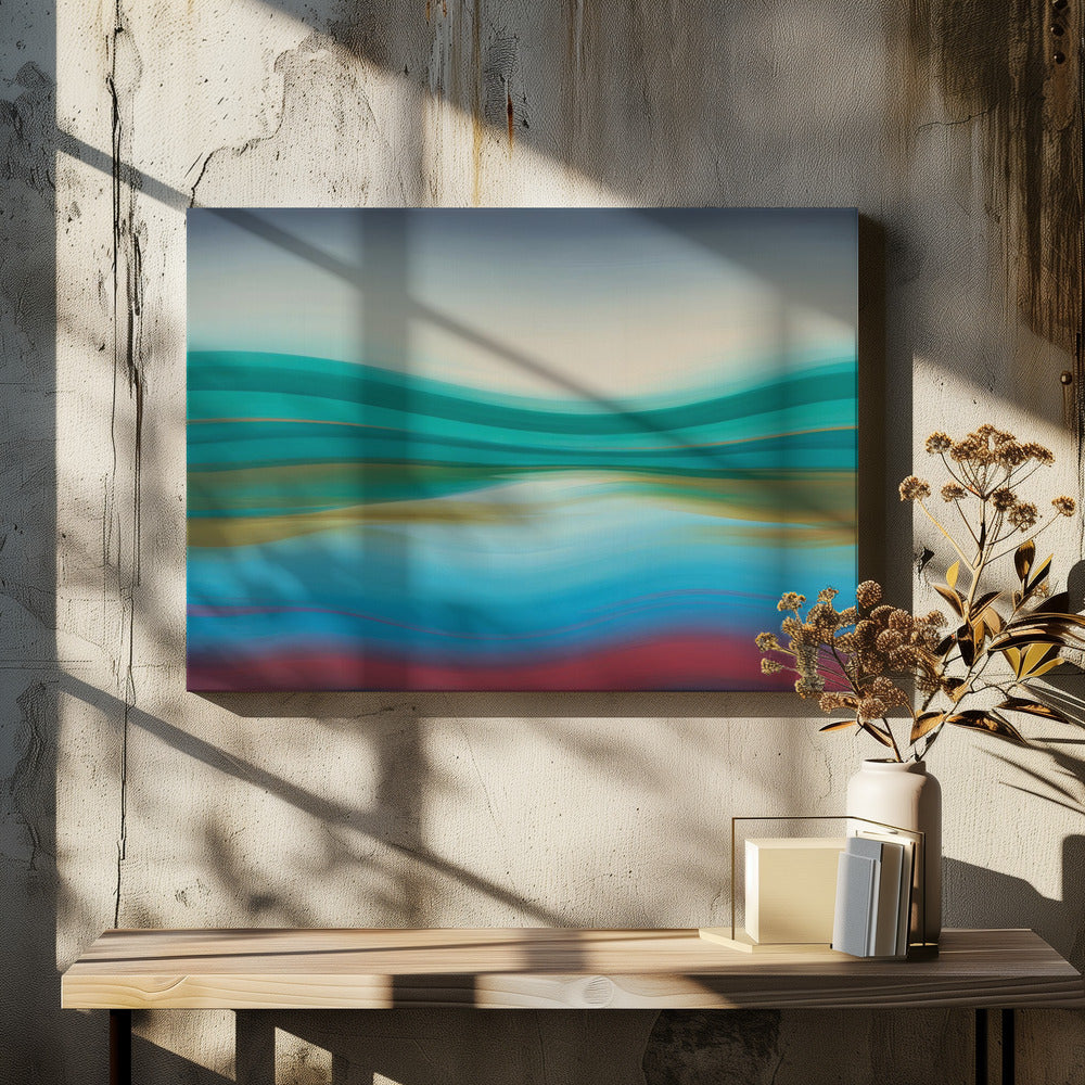 Serene Waves - Poster / Art Print - interiör