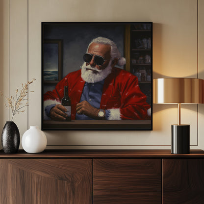 Sun Tan Claus - Poster / Art Print - interiör