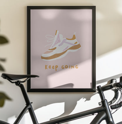 Keep Going - Poster / Art Print - interiör