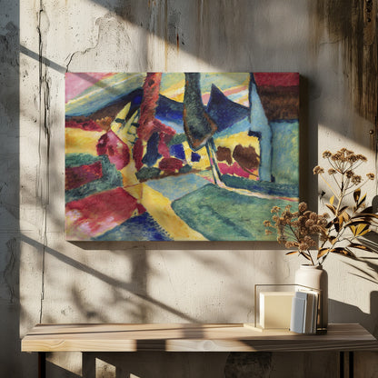 Landscape With Two Poplars (1912) - Poster / Art Print - interiör