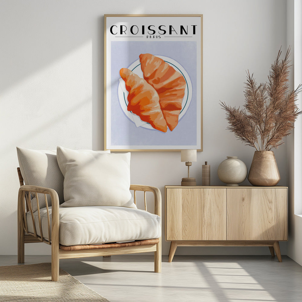 Croissant - Paris - Poster / Art Print - interiör