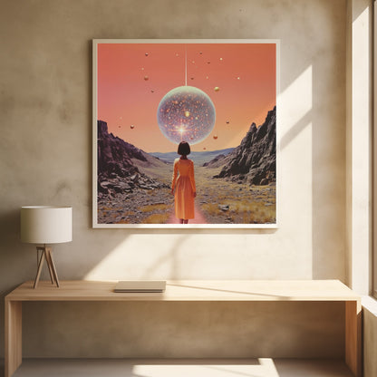 A Space Disco Collage Art - Poster / Art Print - interiör
