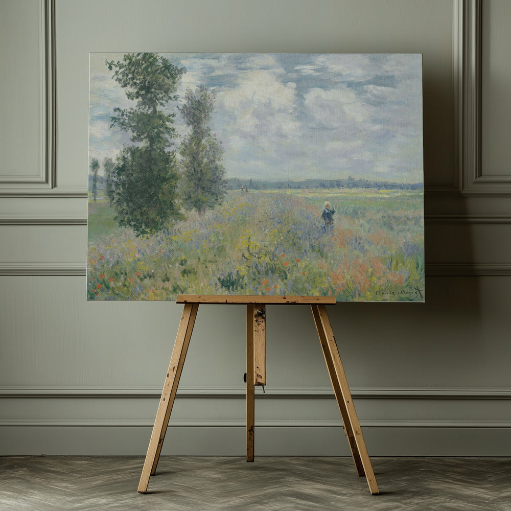 Poppy Fields Near Argenteuil (1875) By Claude Monet - Poster / Art Print - interiör