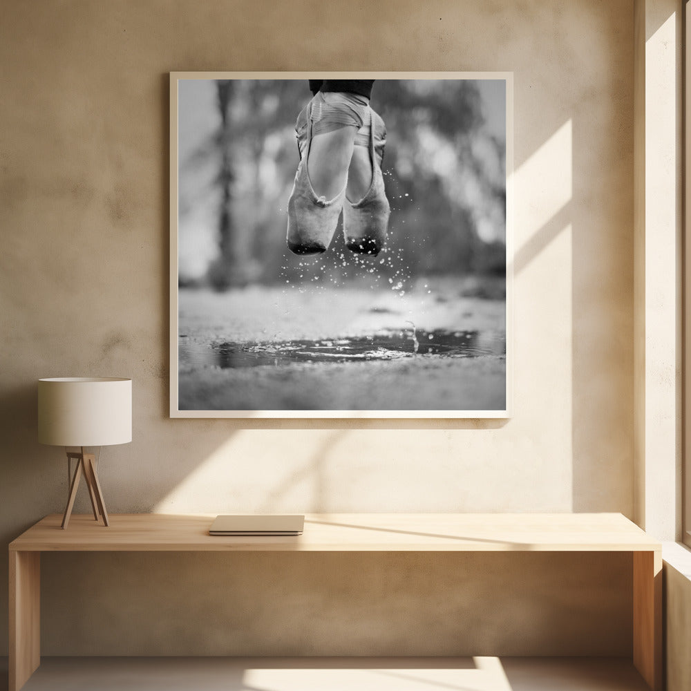 The day we went jumping in puddles - Poster / Art Print - interiör