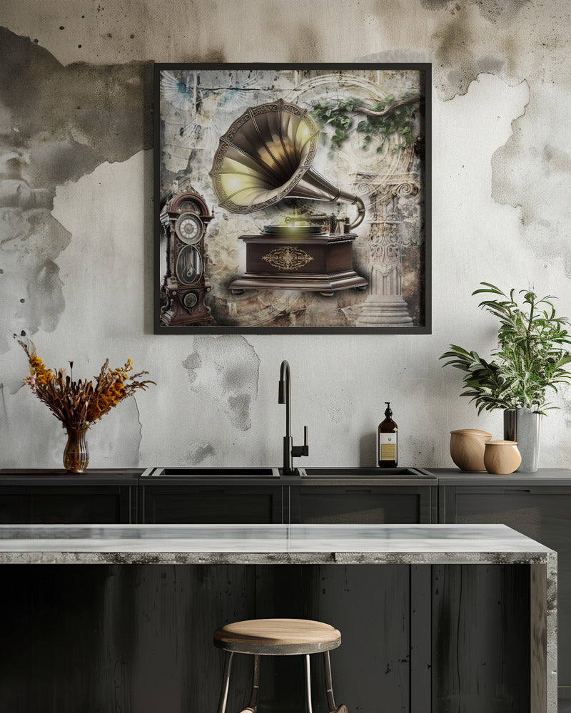 Gramophone Art 1 - Poster / Art Print - interiör
