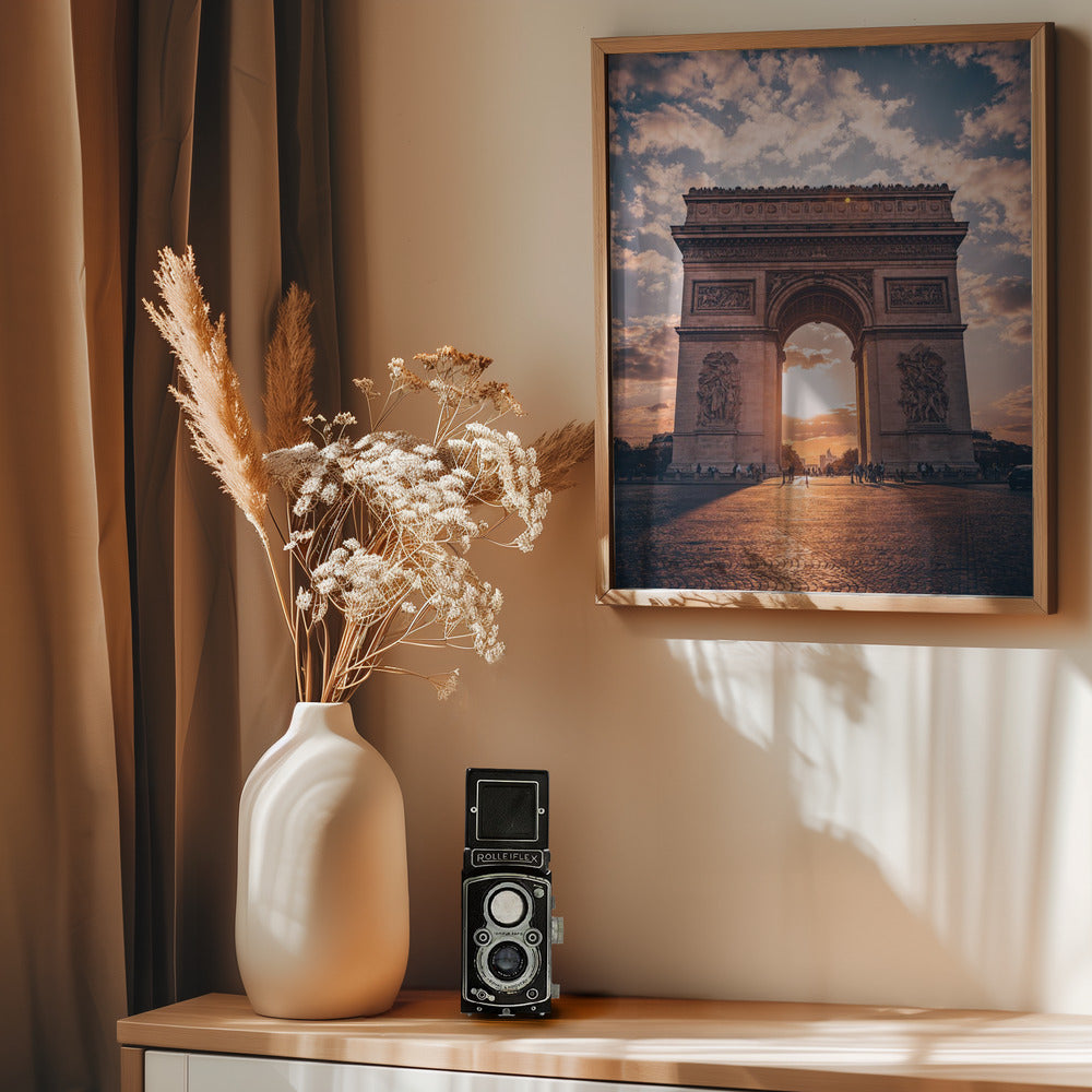 Golden Arc of Paris - Poster / Art Print - interiör