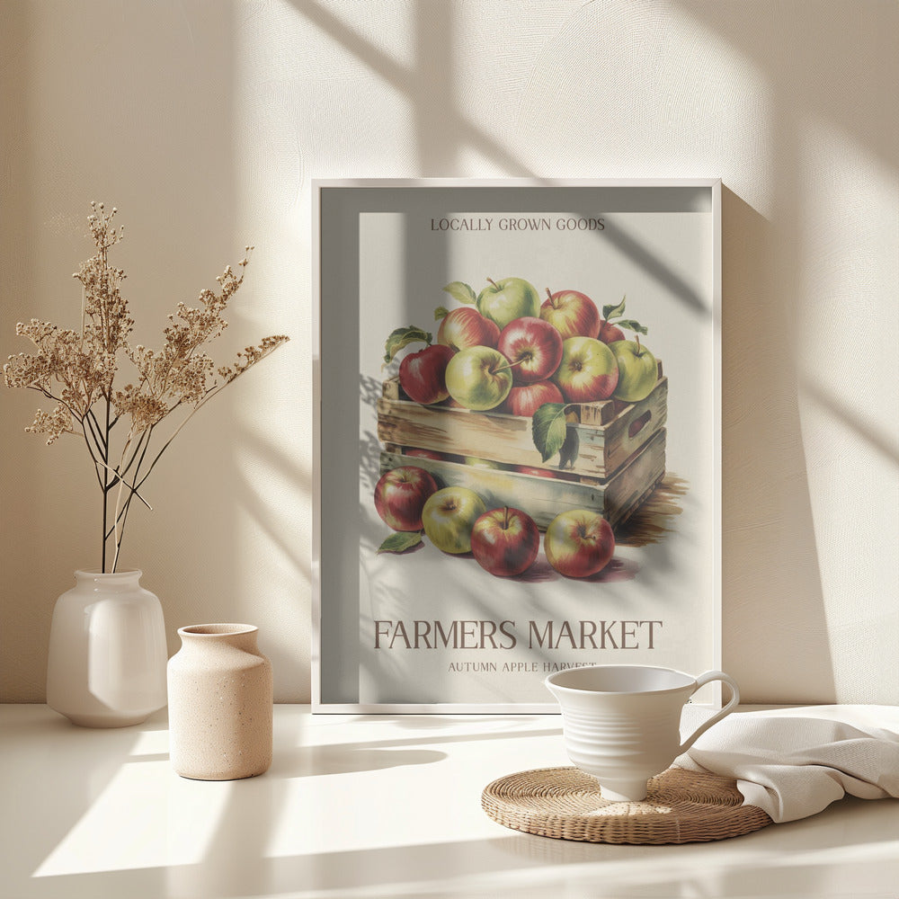 Farmers Market Apple - Poster / Art Print - interiör