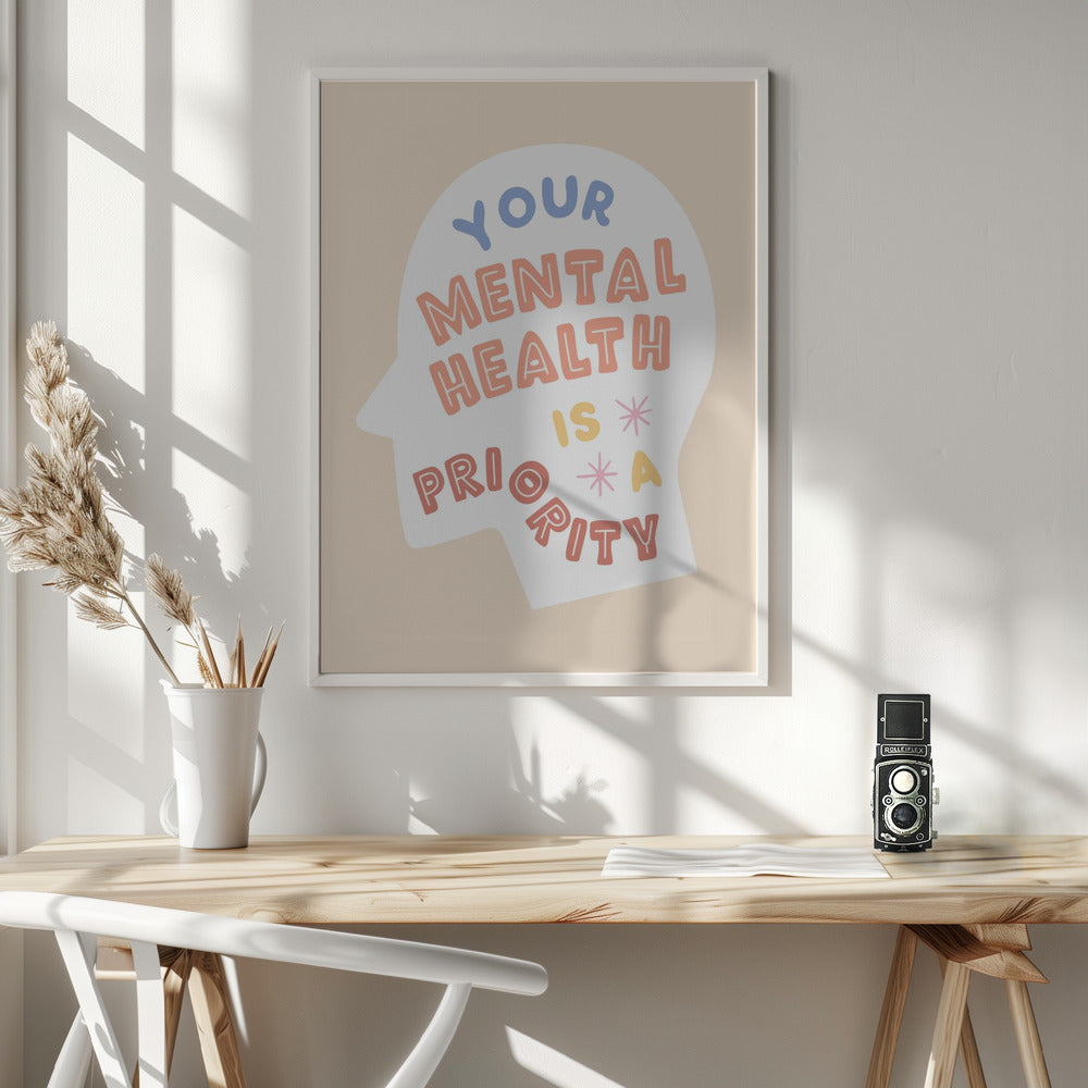 Mentalhealthpriority - Poster / Art Print - interiör