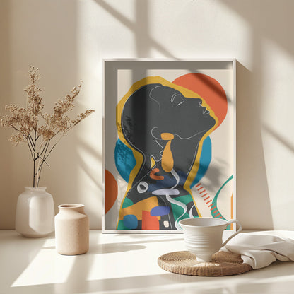 Modern Abstract Woman 1 - Poster / Art Print - interiör