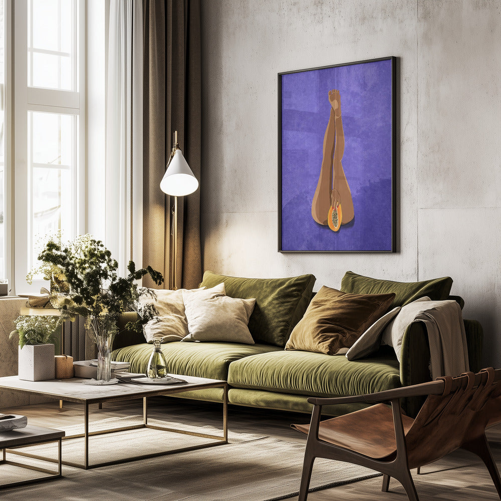 My Papaya - Poster / Art Print - interiör